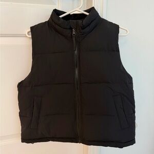 Women's Black Puffer Vest